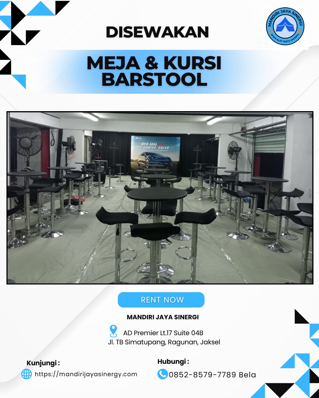 SEWA MEJA KURSI BARSTOOL AREA JABODETABEK