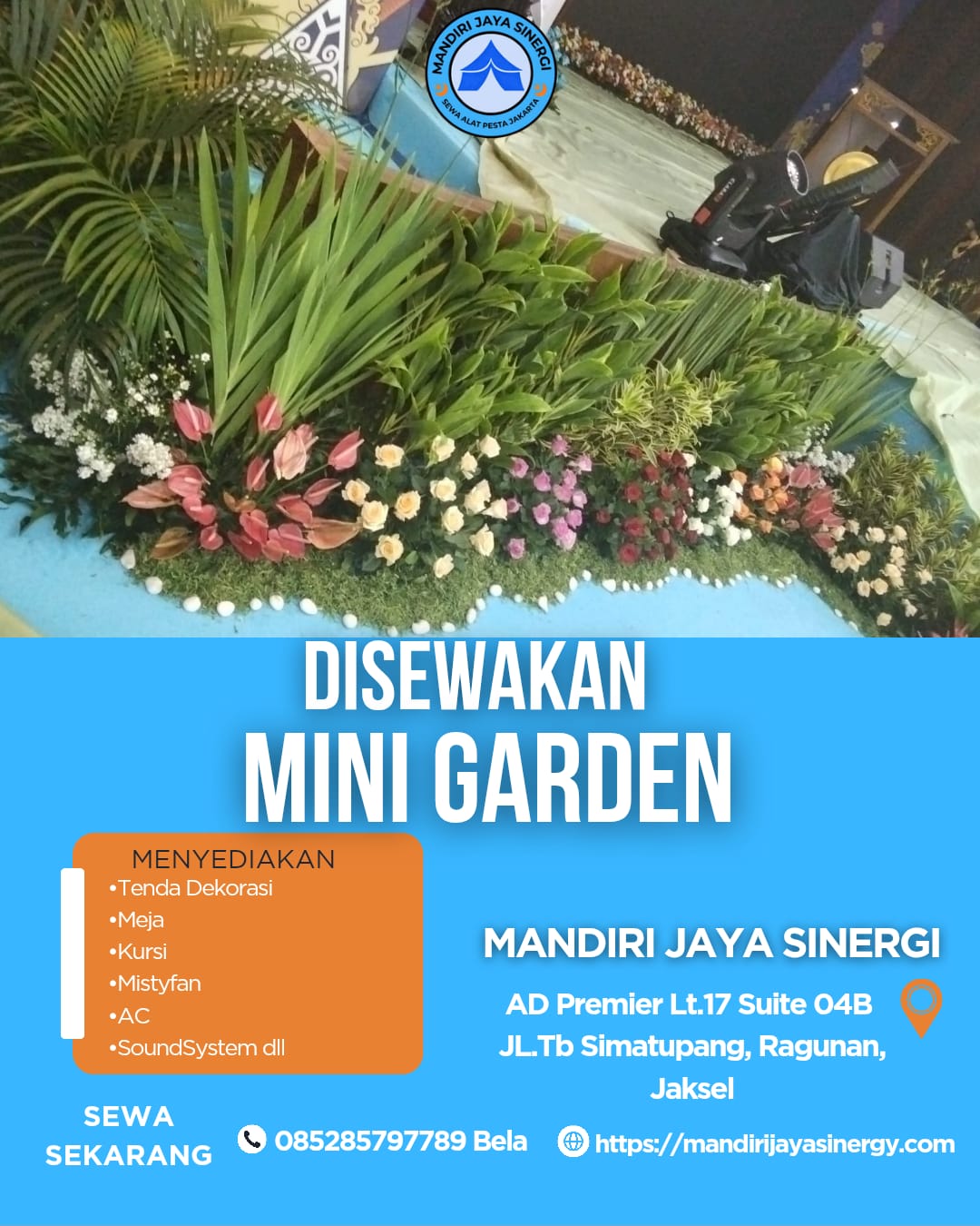 SEWA MINI GARDEN HARGA PER METER AREA JAKARTA