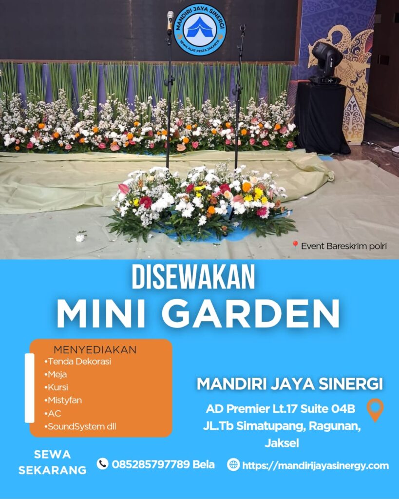 SEWA MINI GARDEN HARGA PER METER AREA JAKARTA