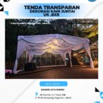 SEWA TENDA TRANSPARAN DEKORASI KAIN JUNTAI AREA JAKARTA