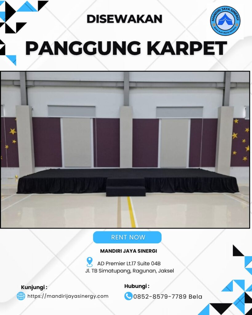 SEWA PANGGUNG KARPET UNTUK BERBAGAI KEBUTUHAN ACARA