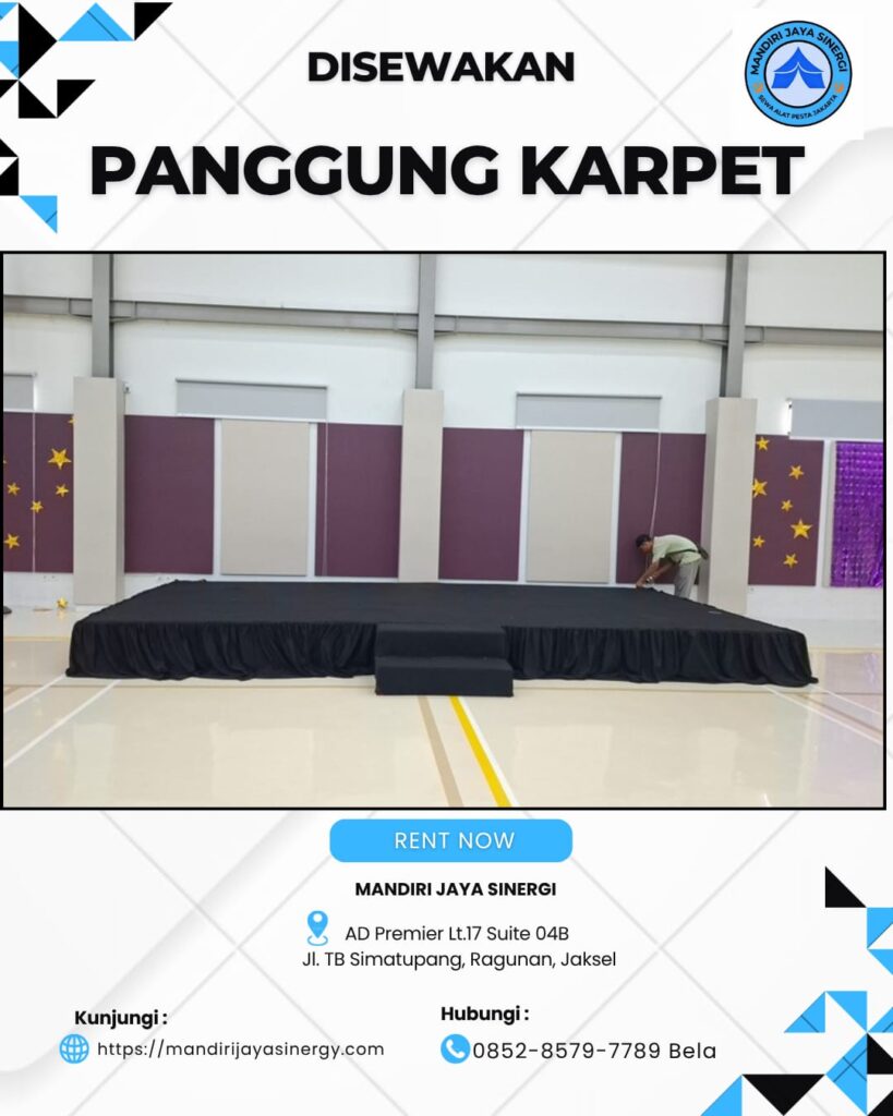 SEWA PANGGUNG KARPET UNTUK BERBAGAI KEBUTUHAN ACARA