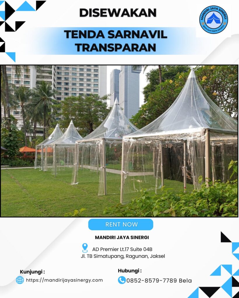 SEWA TENDA SARNAVIL TRANSPARAN JAKARTA