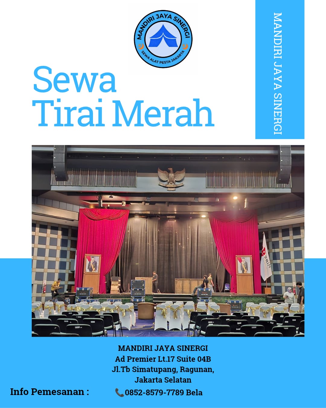 SEWA TIRAI MERAH UNTUK BERBAGAI KEBUTUHAN EVENT JAKARTA