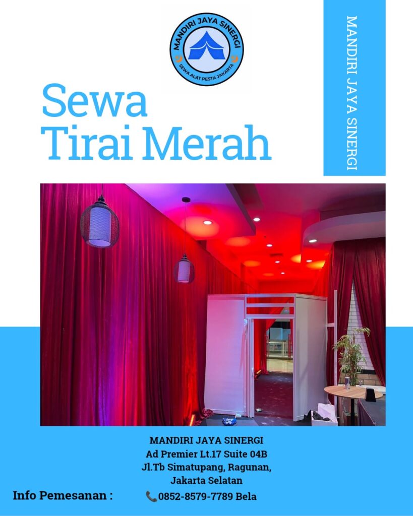 SEWA TIRAI MERAH UNTUK BERBAGAI KEBUTUHAN EVENT JAKARTA