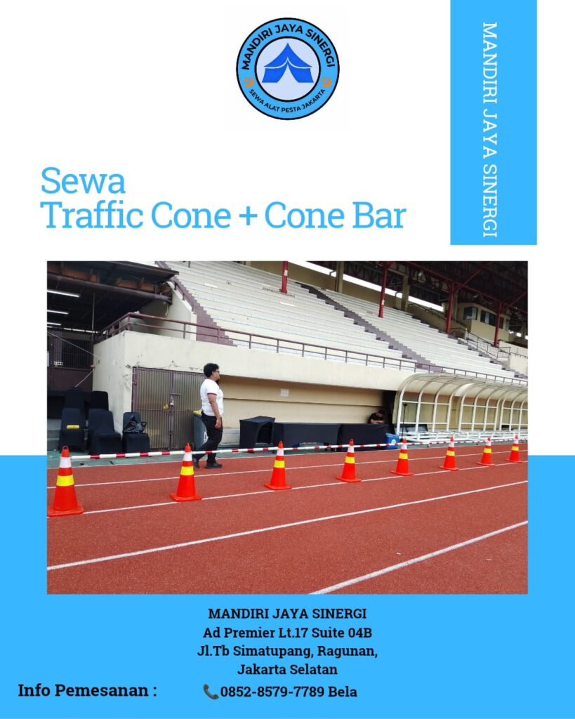 SEWA TRAFFIC CONE SET CONE BAR UNTUK EVENT JABODETABEK