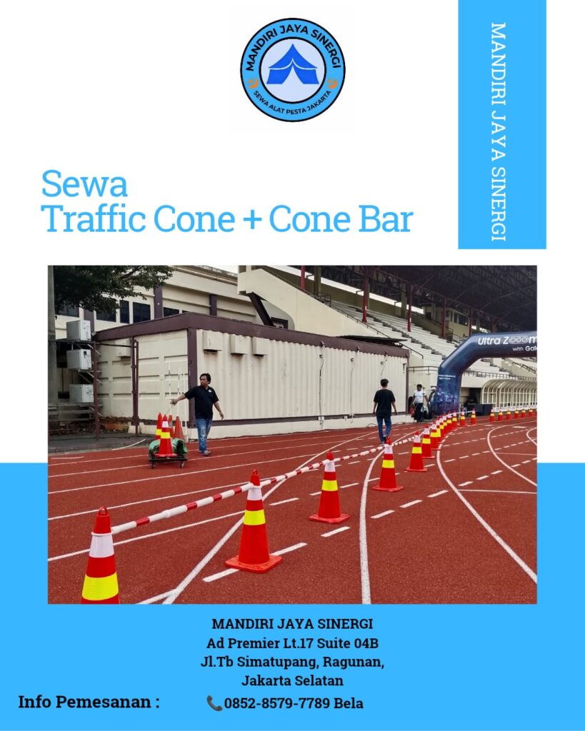 SEWA TRAFFIC CONE SET CONE BAR UNTUK EVENT JABODETABEK