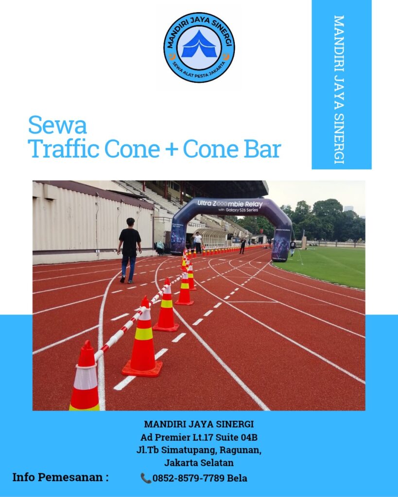 SEWA TRAFFIC CONE SET CONE BAR UNTUK EVENT JABODETABEK