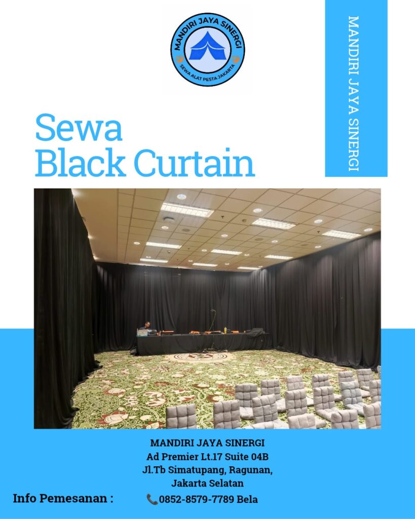 Sewa Black Curtain Jakarta untuk Event Profesional dan Elegan