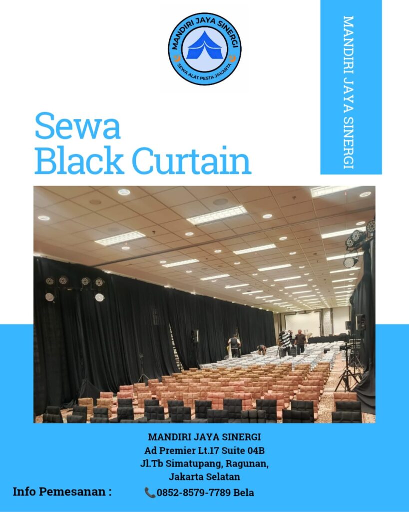 Sewa Black Curtain Jakarta untuk Event Profesional dan Elegan