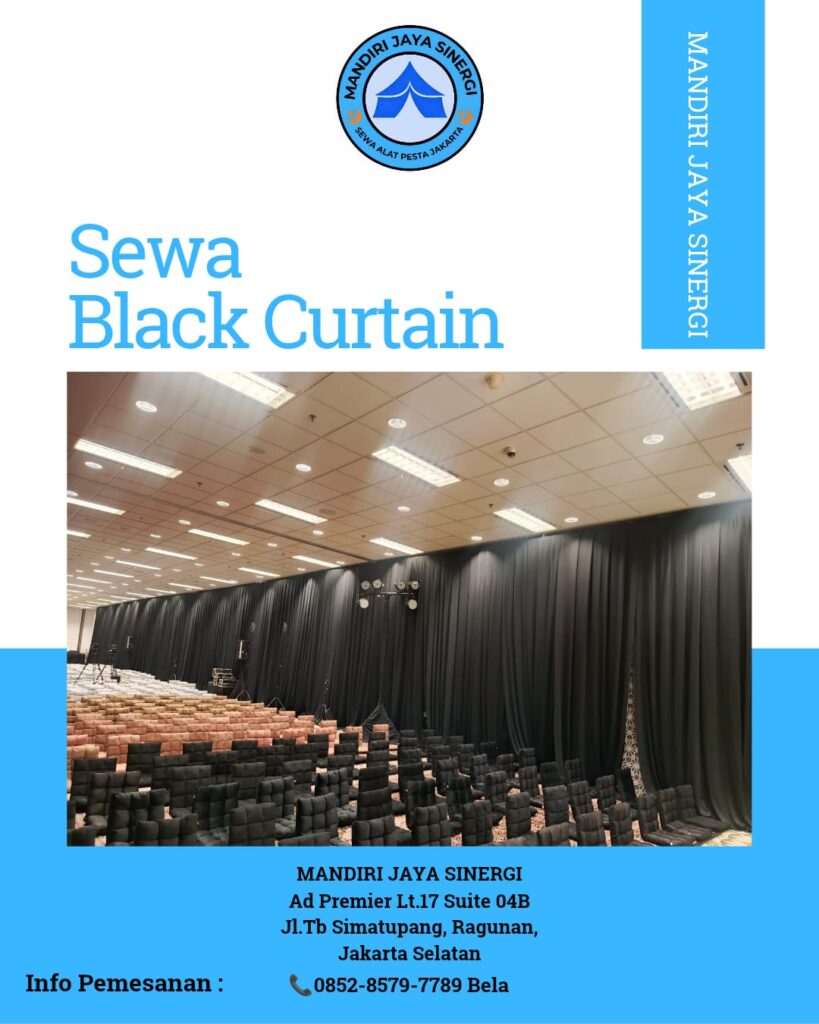Sewa Black Curtain Jakarta untuk Event Profesional dan Elegan