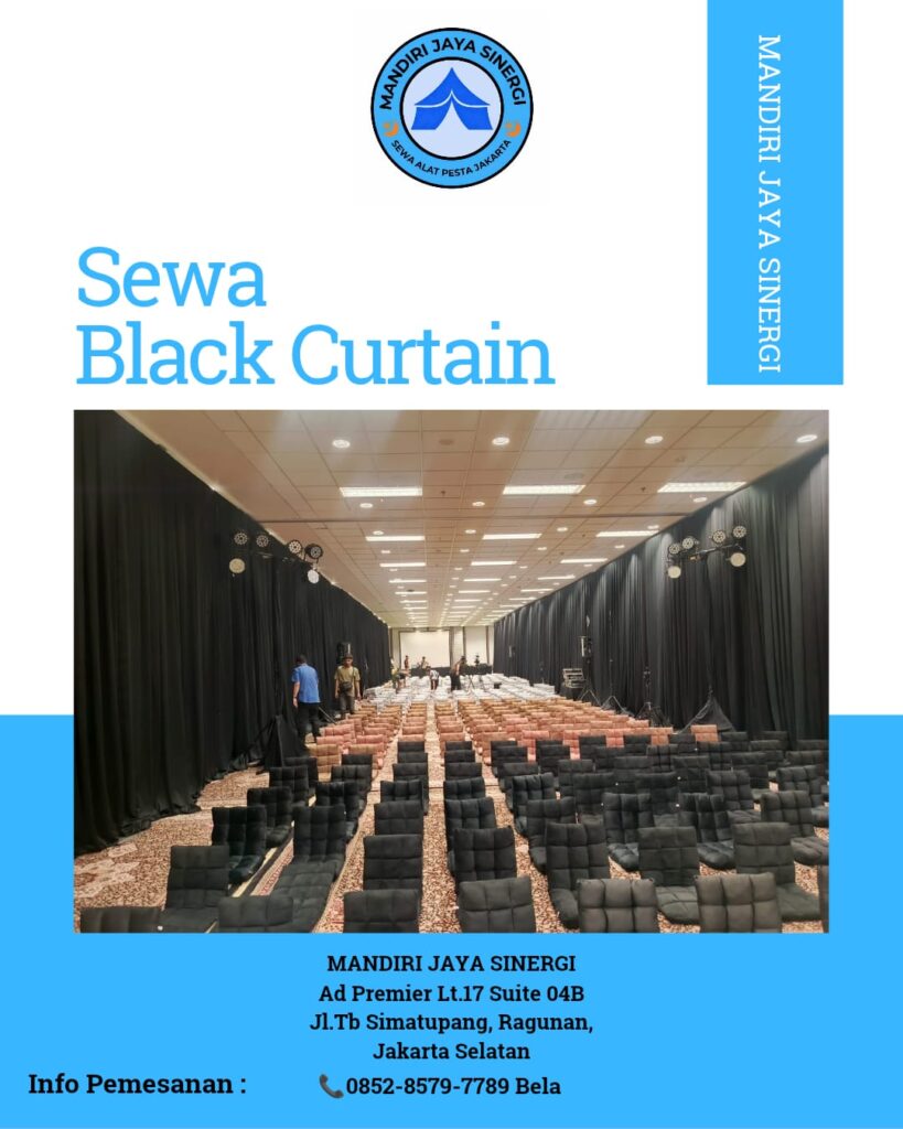 Sewa Black Curtain Jakarta untuk Event Profesional dan Elegan