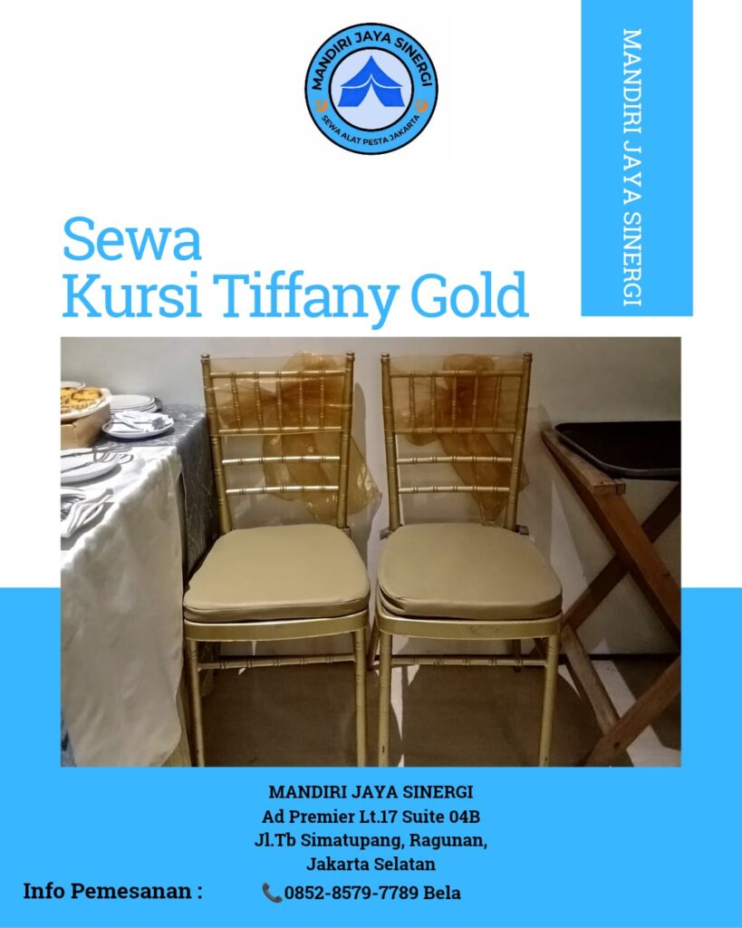 Sewa Kursi Tiffany Gold Jakarta Selatan Untuk Acara Elegan Dan Berkelas