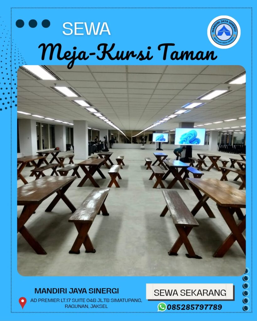 RENTAL MEJA KURSI TAMAN JABODETABEK