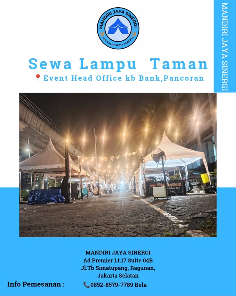 SEWA LAMPU TAMAN UNTUK EVENT OUTDOOR JAKARTA