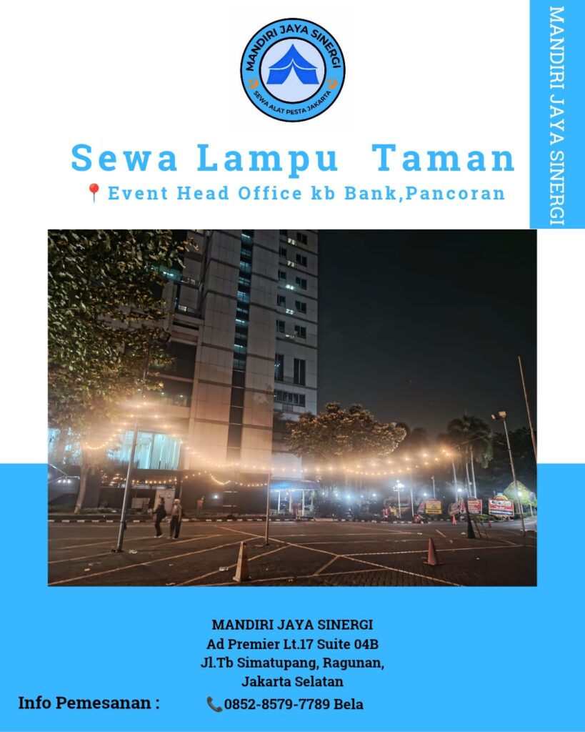 SEWA LAMPU TAMAN UNTUK EVENT OUTDOOR JAKARTA