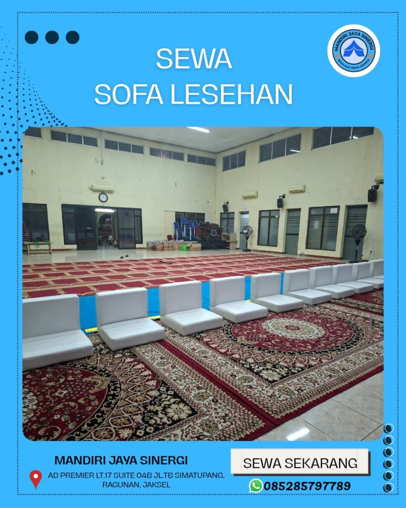 SEWA SOFA LESEHAN UNTUK EVENT INDOOR DAN OUTDOOR DI JAKARTAN