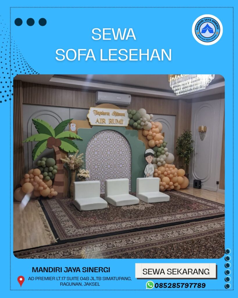 SEWA SOFA LESEHAN UNTUK EVENT INDOOR DAN OUTDOOR DI JAKARTAN