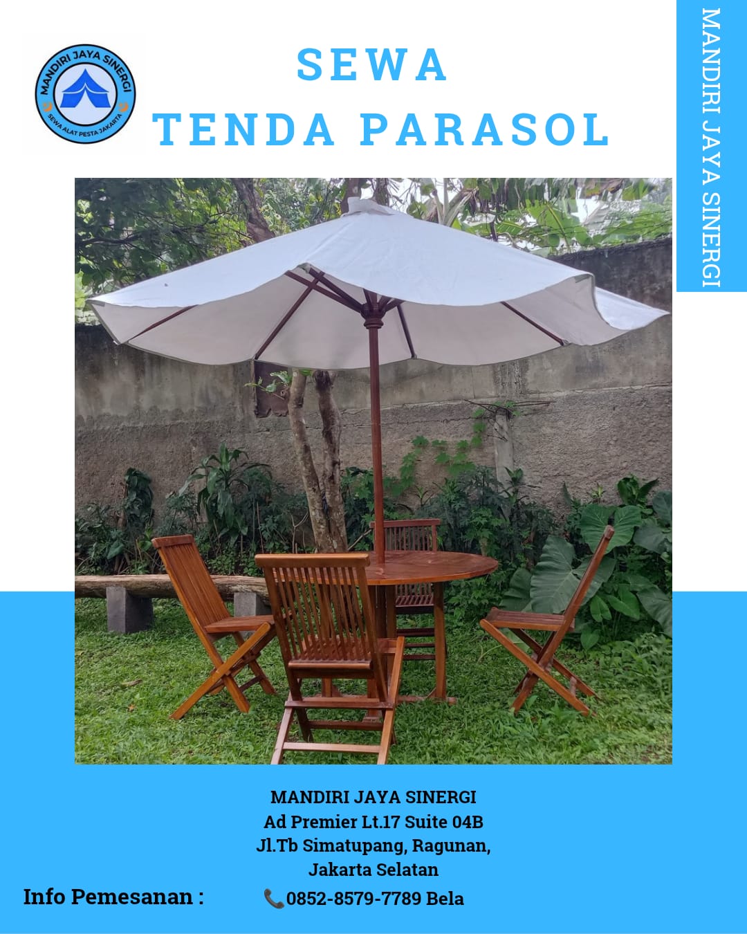 SEWA TENDA PARASOL JAKARTA UNTUK BERBAGAI ACARA OUTDOOR