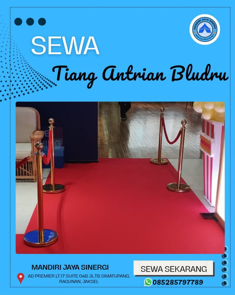 SEWA TIANG ANTRIAN BLUDRU JAKARTA