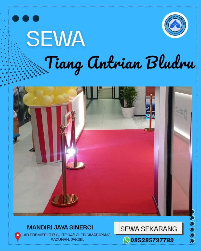 SEWA TIANG ANTRIAN BLUDRU JAKARTA