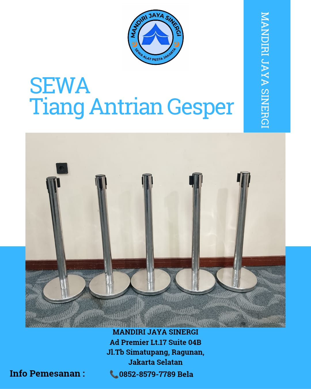 Sewa Tiang Antrian Jakarta untuk Event yang Rapi dan Profesional