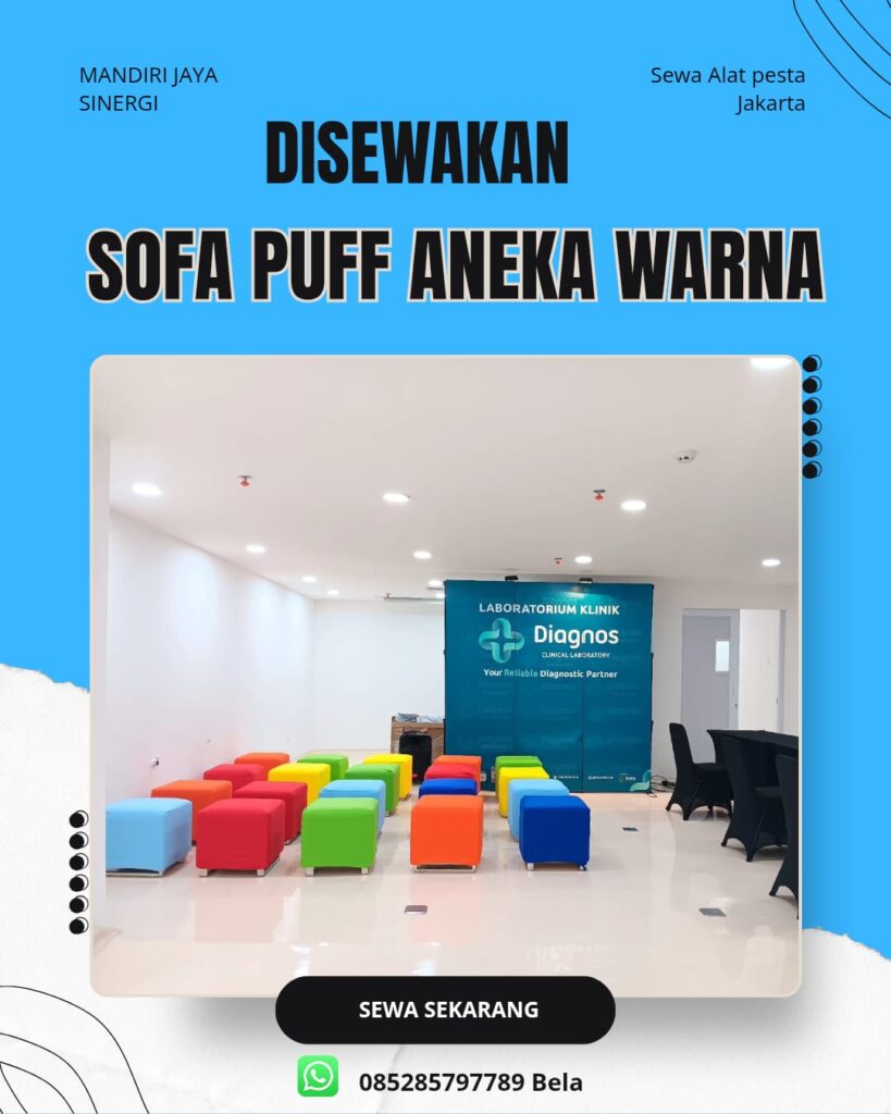 SEWA SOFA PUFF ANEKA WARNA JAKARTA