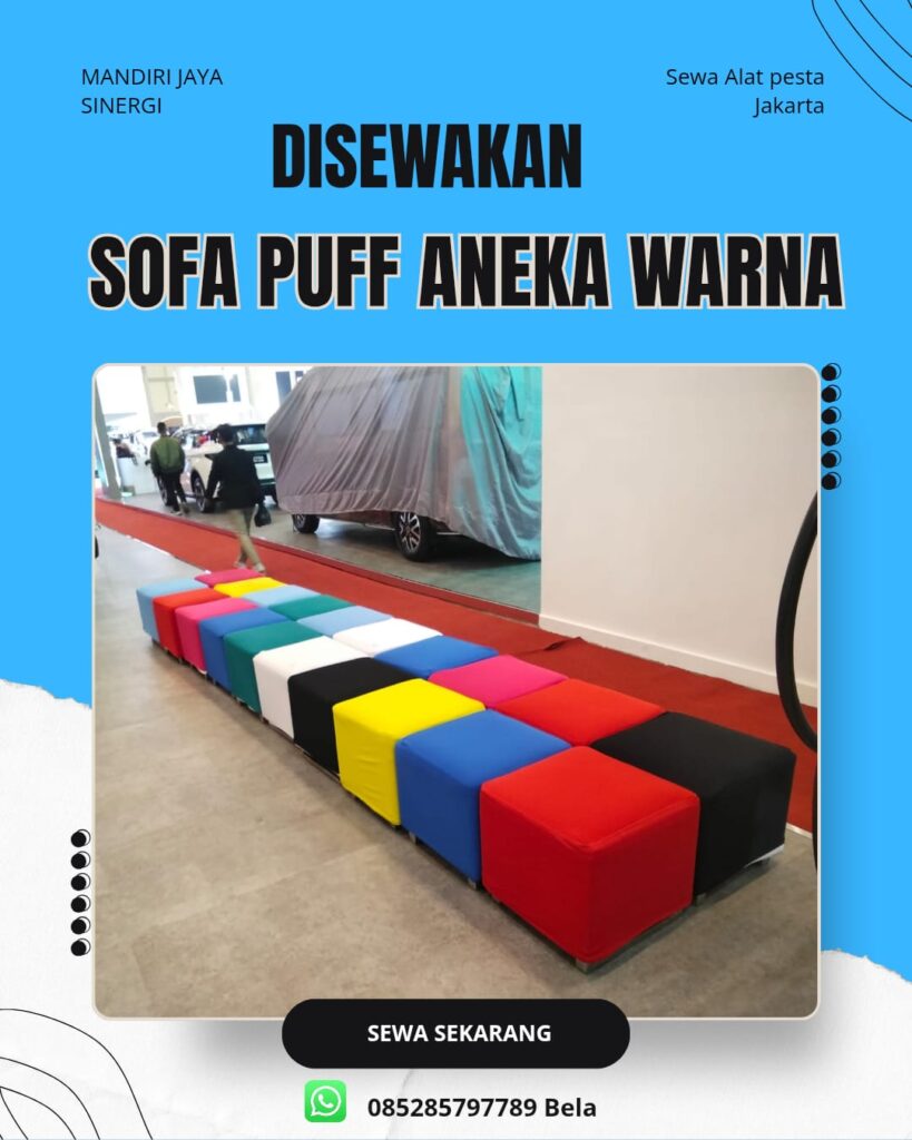 SEWA SOFA PUFF ANEKA WARNA JAKARTA