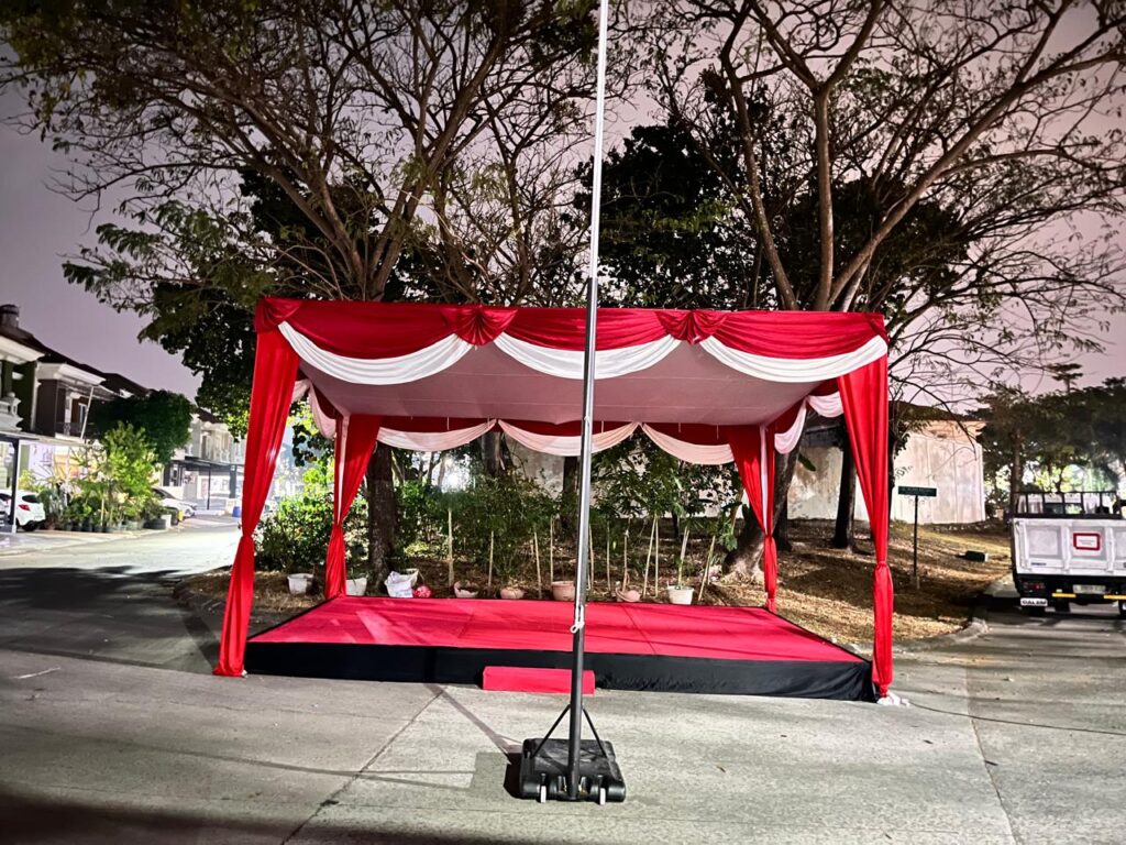 SEWA TENDA PLAFON DAN PANGGUNG KARPET UNTUK BERBAGAI ACARA AREA JABODETABEK