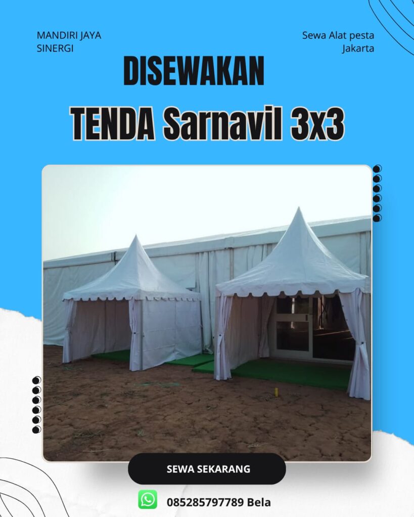 SEWA TENDA SARNAVIL 3X3 JAKARTA