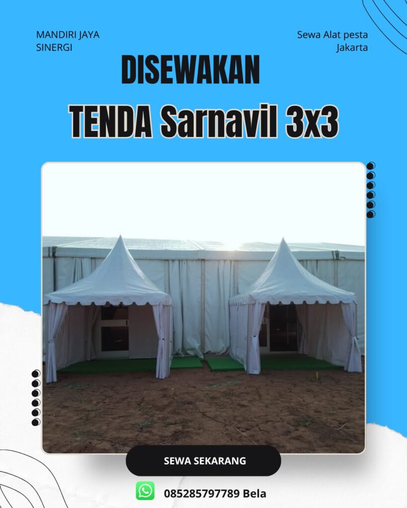 SEWA TENDA SARNAVIL 3X3 JAKARTA