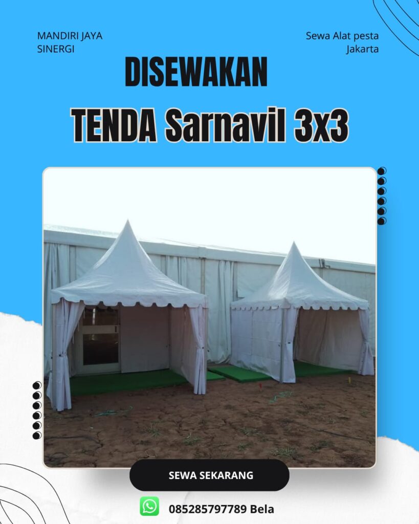 SEWA TENDA SARNAVIL 3X3 JAKARTA