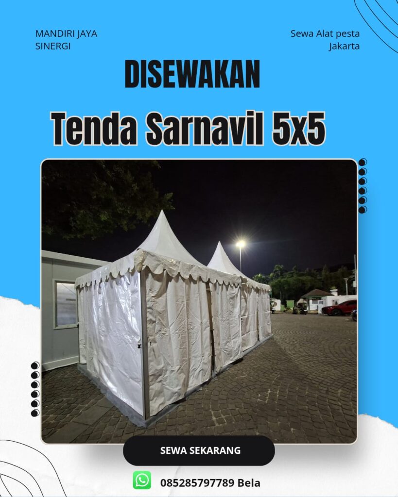 SEWA TENDA SARNAVIL 5X5 JAKARTA