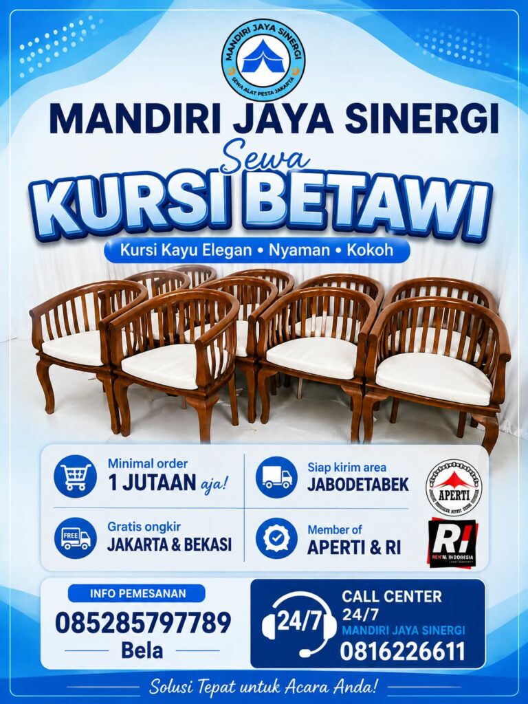 SEWA KURSI BETAWI JAKARTA-PILIHAN ELEGAN UNTUK ACARA YANG BERKESAN