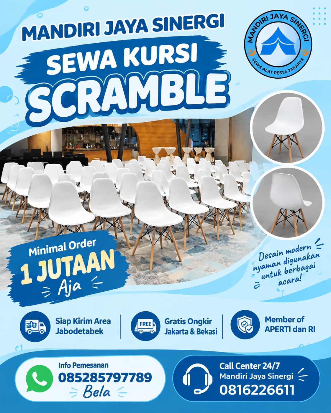 SEWA KURSI SCRAMBLE JABODETABEK