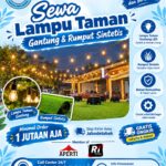 SEWA LAMPU TAMAN GANTUNG & RUMPUT SINTETIS JAKARTA