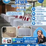 SEWA MEJA KOTAK COVER SKERTING UNTUK BERBAGAI KEBUTUHAN EVENT