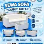 SEWA SOFA DOUBLE KOTAK UNTUK WEDDING DAN EVENT JAKARTA