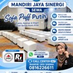 SEWA SOFA PUFF PUTIH UNTUK KEBUTUHAN EVENT JAKARTA
