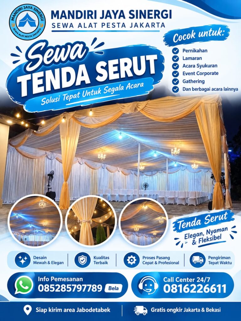 SEWA TENDA SERUT UNTUK PERNIKAHAN & EVENT