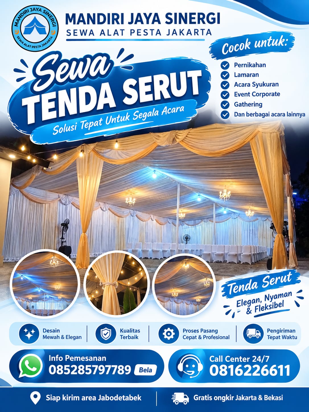 SEWA TENDA SERUT UNTUK PERNIKAHAN & EVENT
