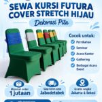 Sewa Kursi Futura Cover Stretch Hijau untuk Berbagai Kebutuhan Event