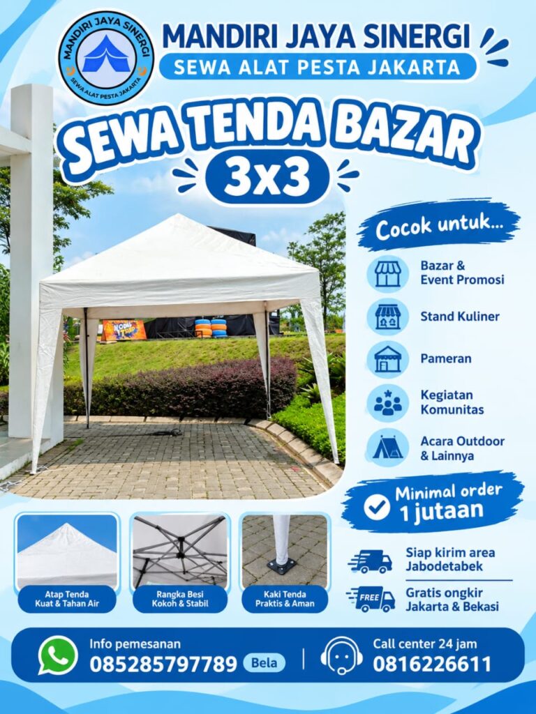 Sewa Tenda Bazar 3×3 untuk Berbagai Kebutuhan Event